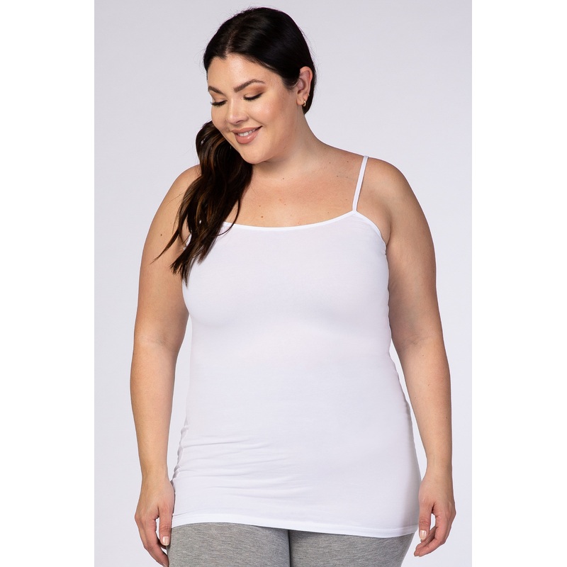 White Solid Plus Cami