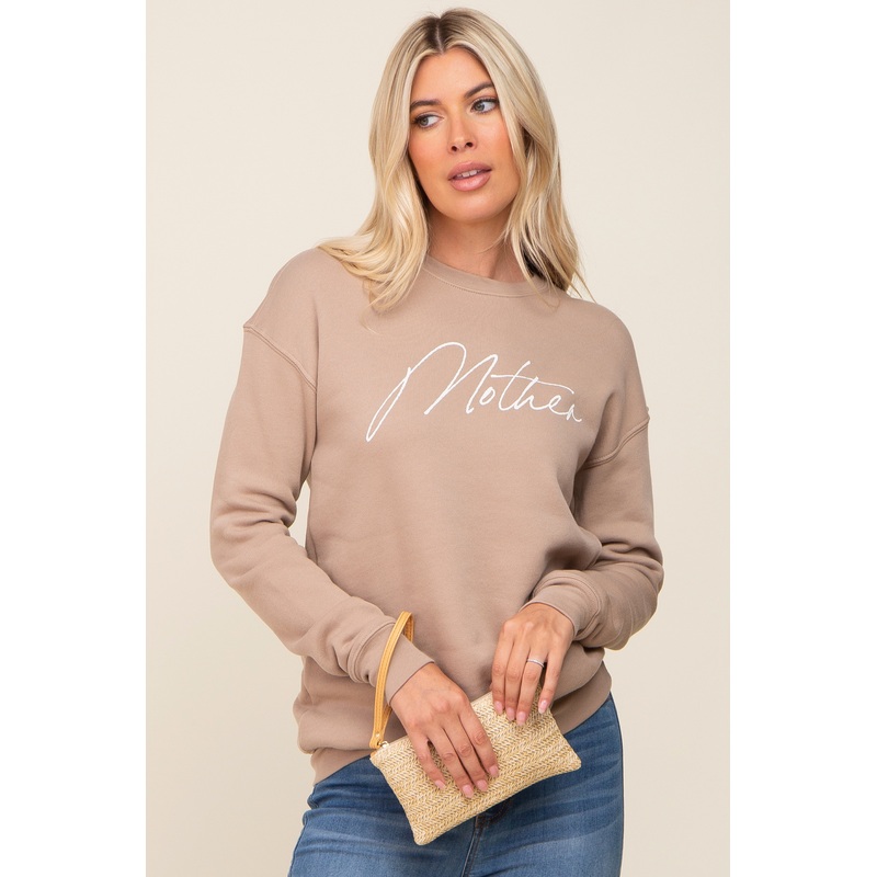 Beige Ultra Soft Mother Sweatshirt