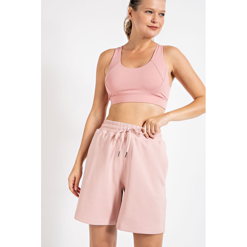 Pink Drawstring Shorts