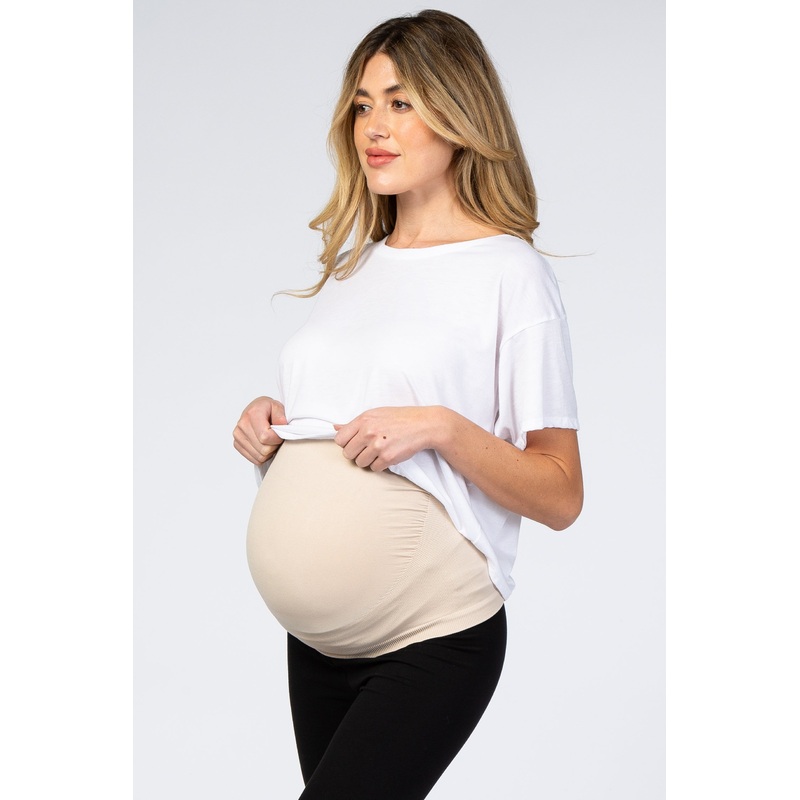 Beige Belly Bandit Belly Boost Pregnancy Support Wrap