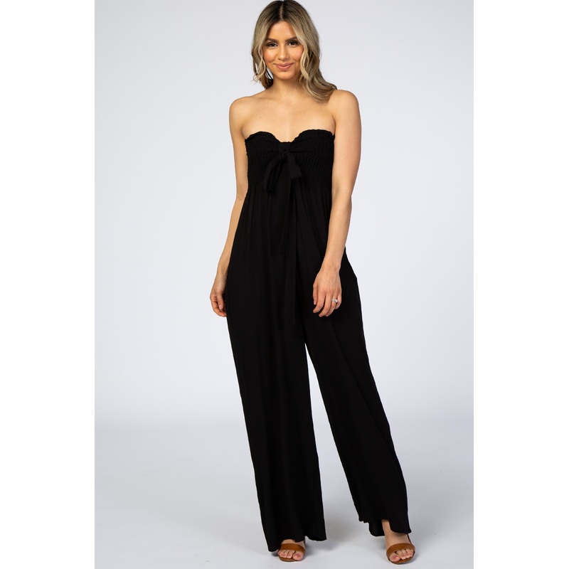 Black Sleeveless Wide Leg Jumpsuit