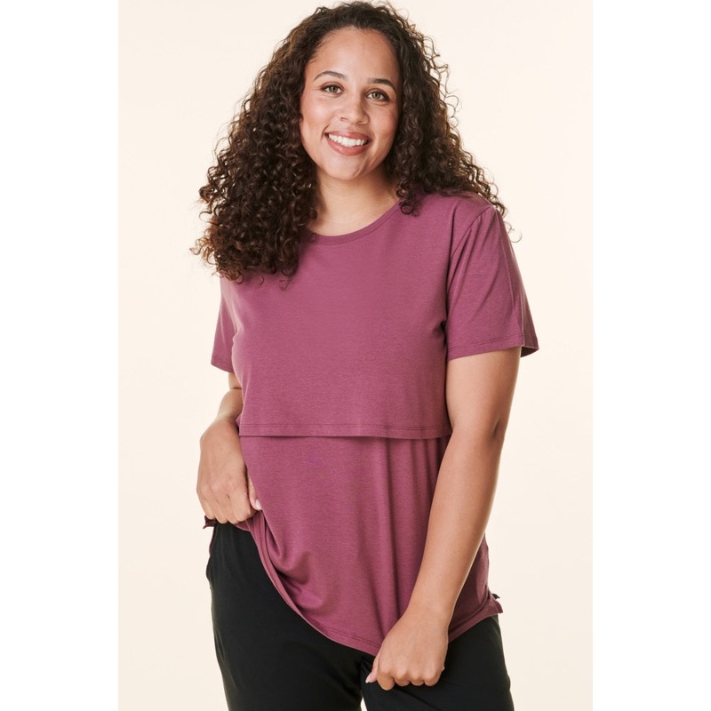Plum Bravado Lift Up Nursing Top