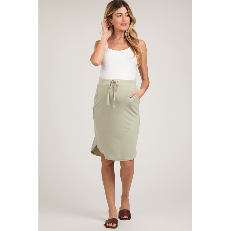 Mint Green Maternity Skirt