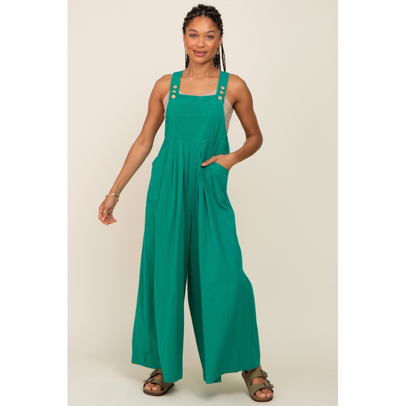 Green Wide Leg Jumpsuit