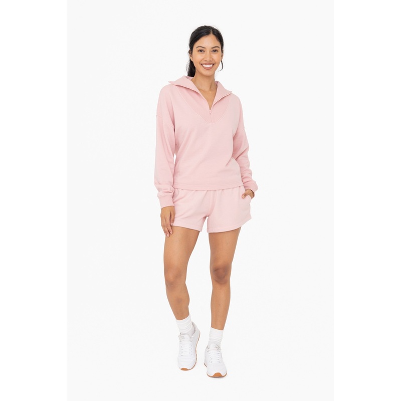 Pink Fleece Shorts