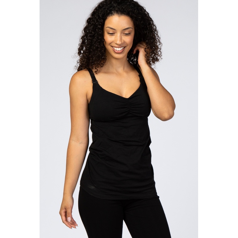 Black Cake Maternity Ice Cream Nursing Tank