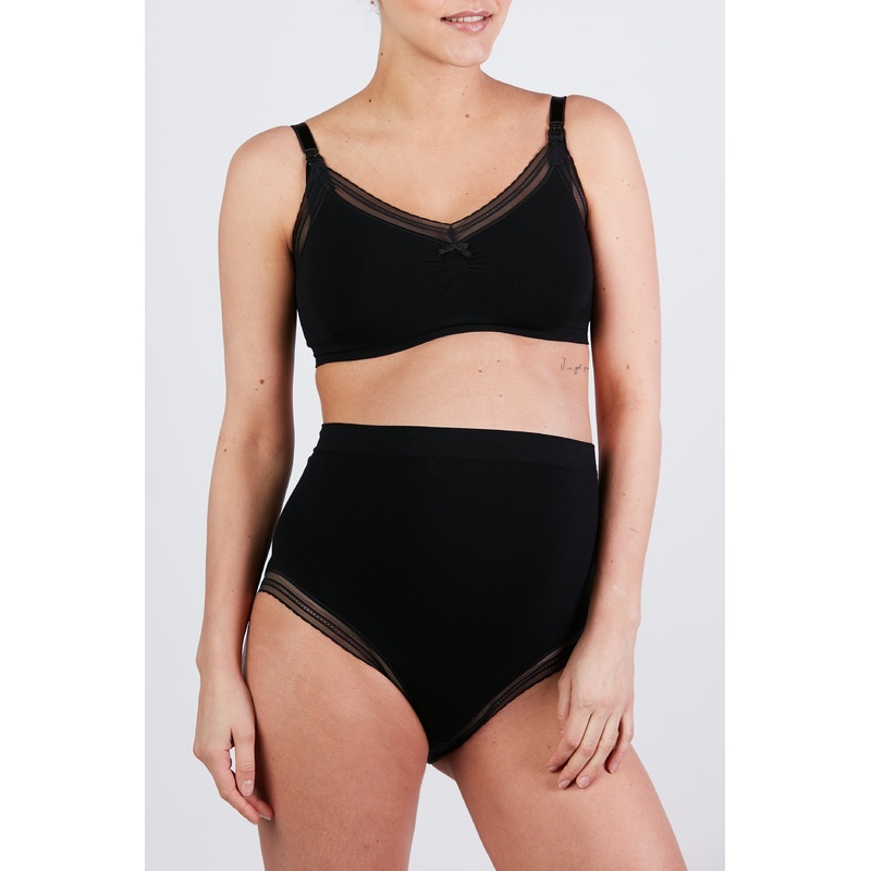 Black Cache Couer Maternity Milk Brief