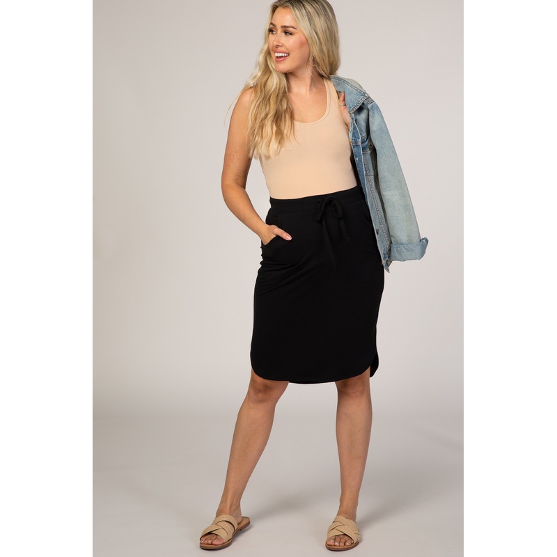 Black Maternity Skirt