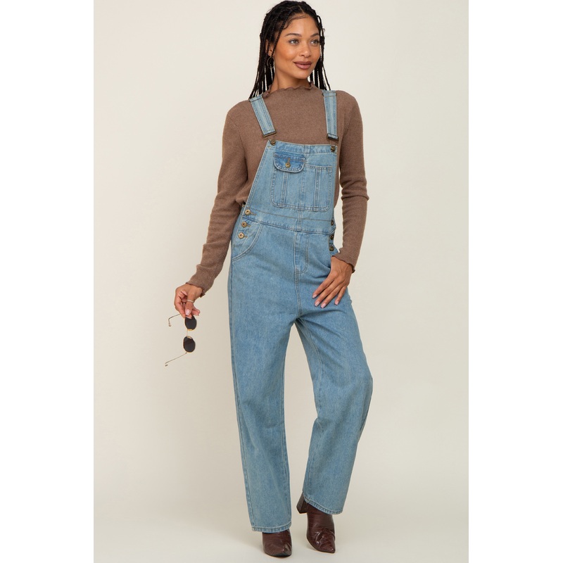 Blue Front Pocket Jean Overalls