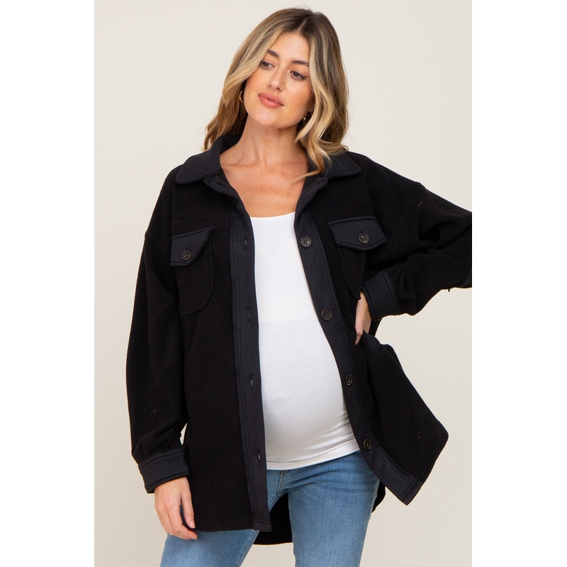 Black Fleece Lightweight Maternity Coat
