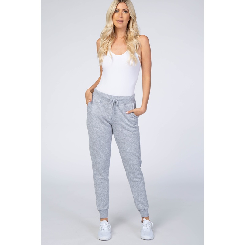 Heather Grey Drawstring Sweatpants