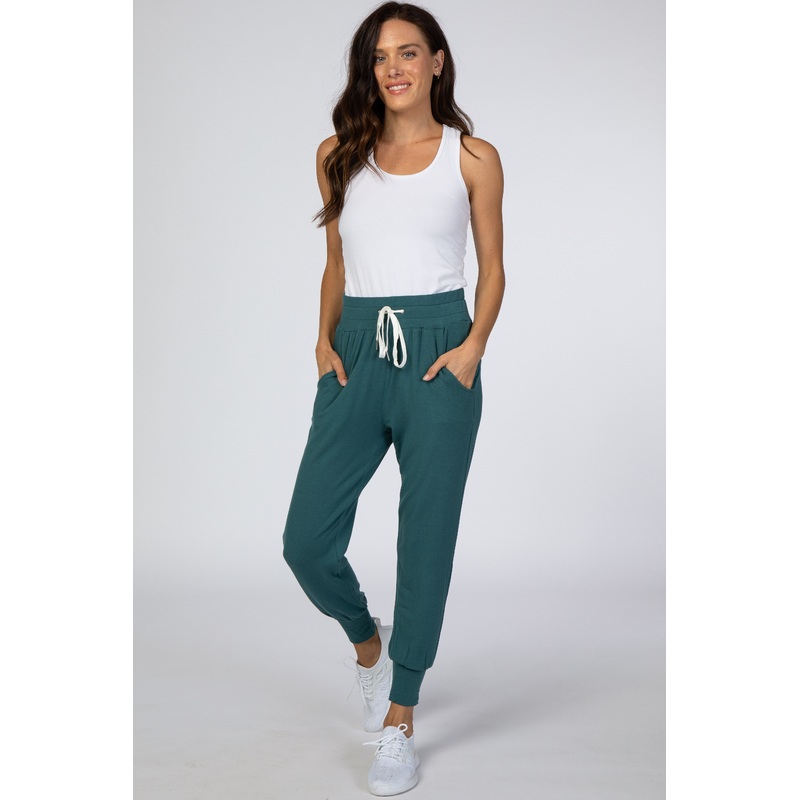 Teal Drawstring Jogger Pants