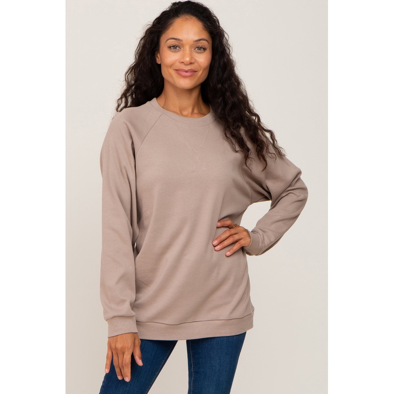 Taupe Long Sleeve Top