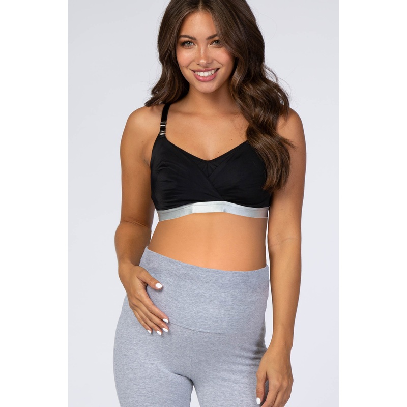 Hotmilk Black Metallic Waist Pump Maternity/Nursing Bra