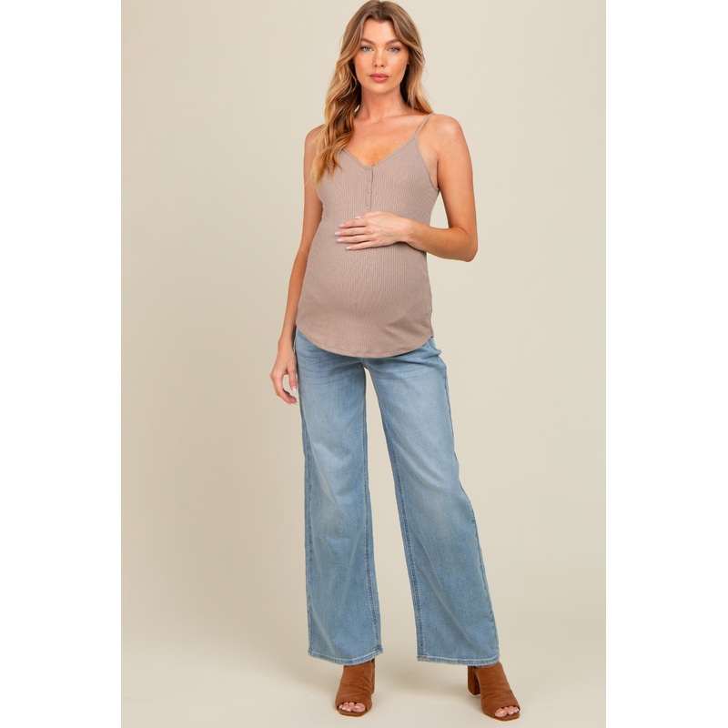 Light Blue Bootcut Maternity Jeans