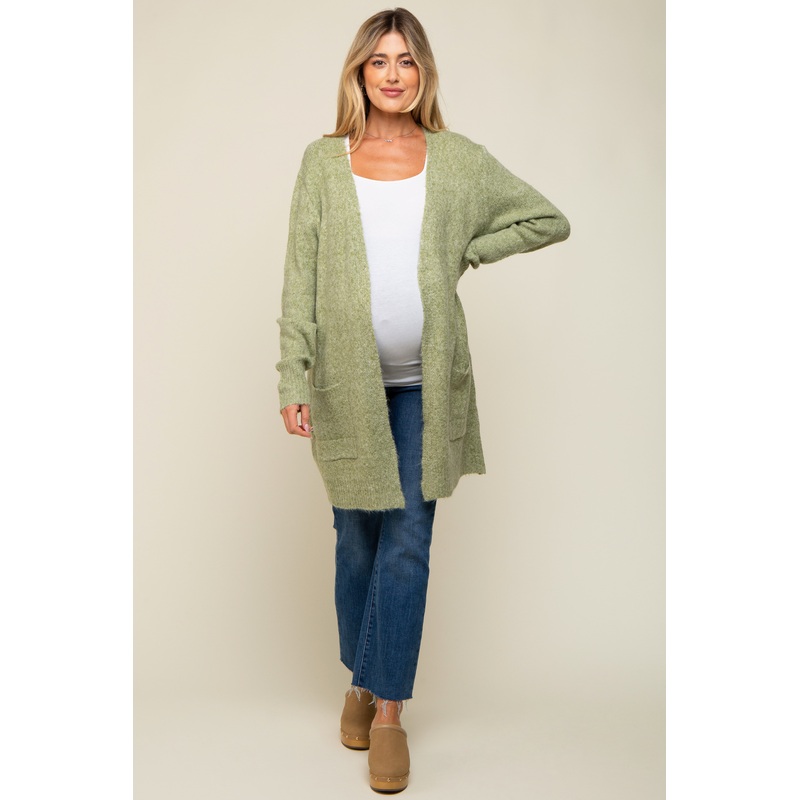 Sage Basic Knit Maternity Cardigan