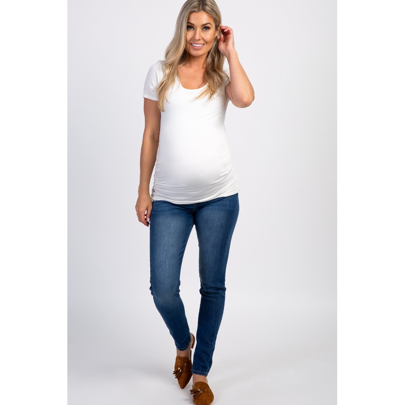 Blue Skinny Maternity Jeans