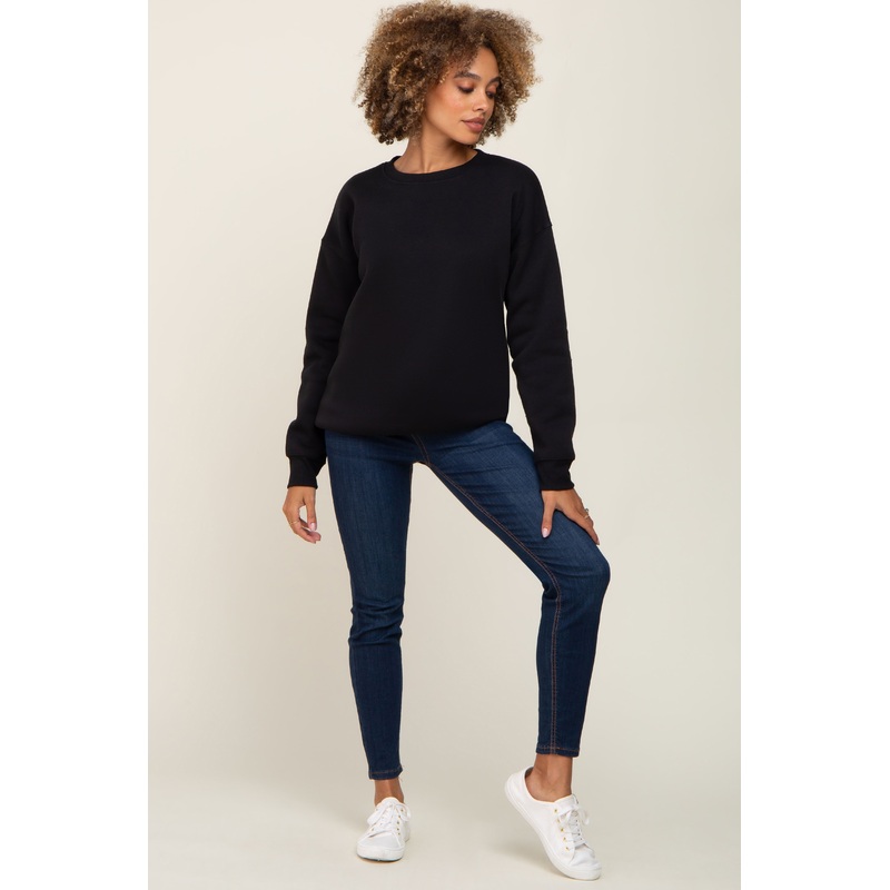 Black Basic Sweatshirt