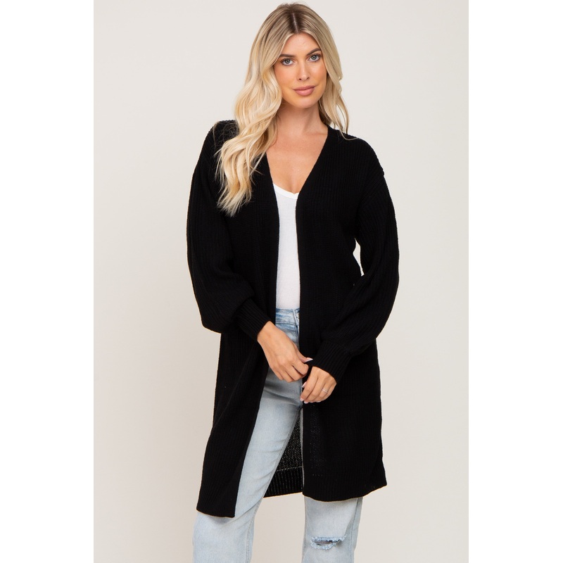 Black Knit Cardigan