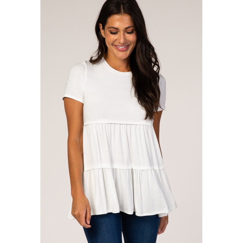 White Tiered Top