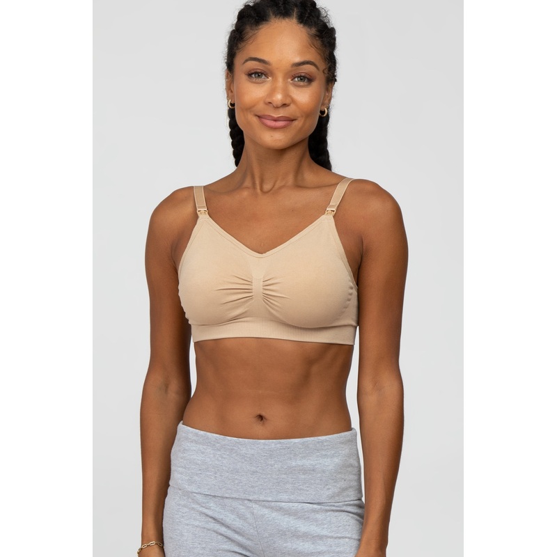 Beige Nursing Bra