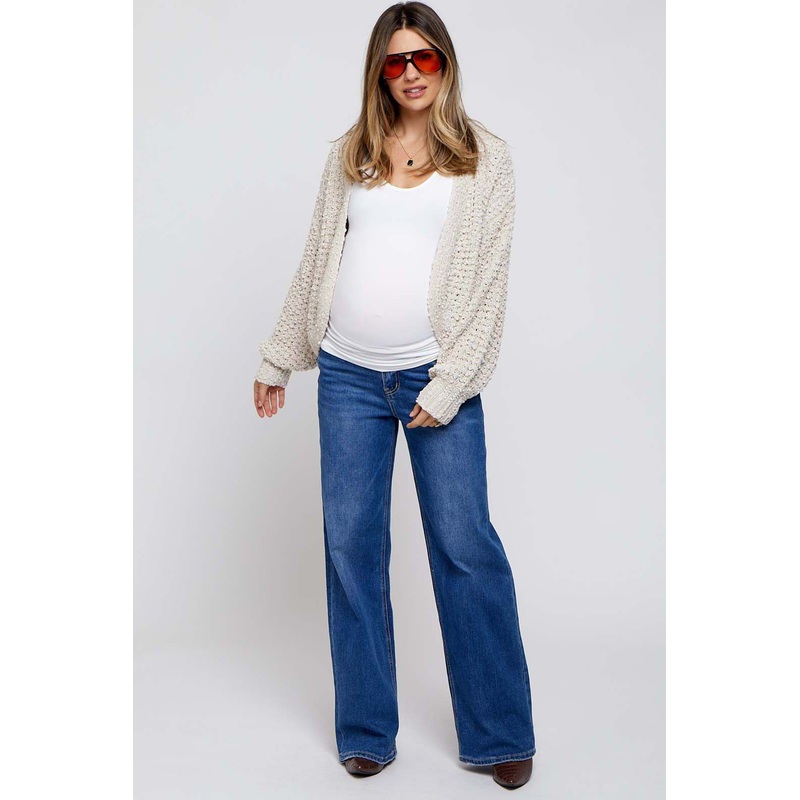Blue Relaxed Maternity Jeans