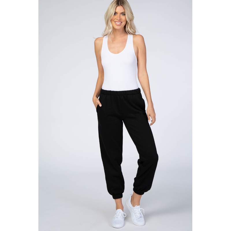 Black Basic Sweatpants