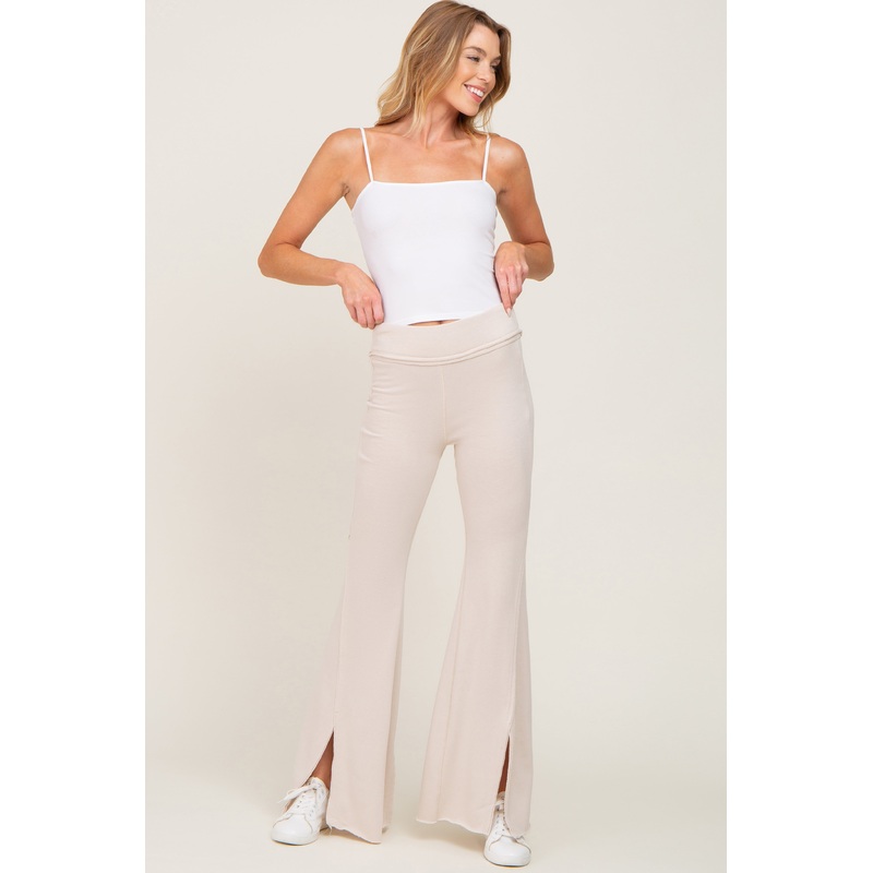Taupe Terry Flare Lounge Pants