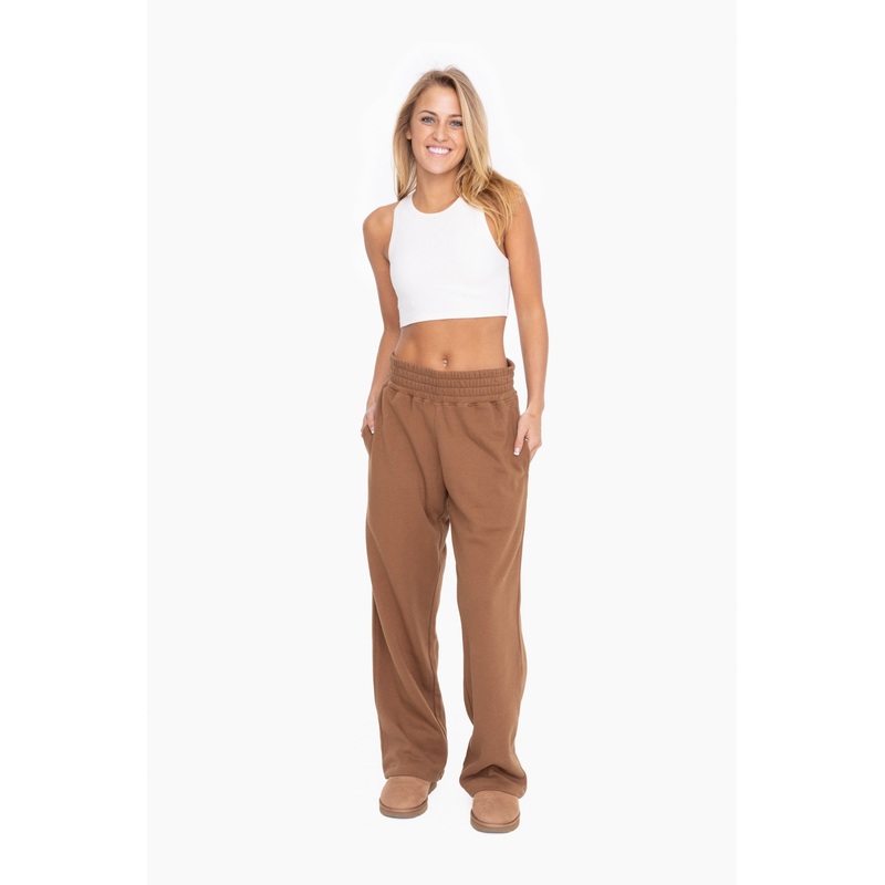 Brown Fleece Lined Lounge Pants