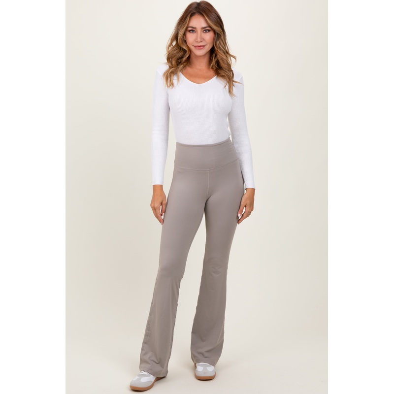 Light Grey Flared Leggings