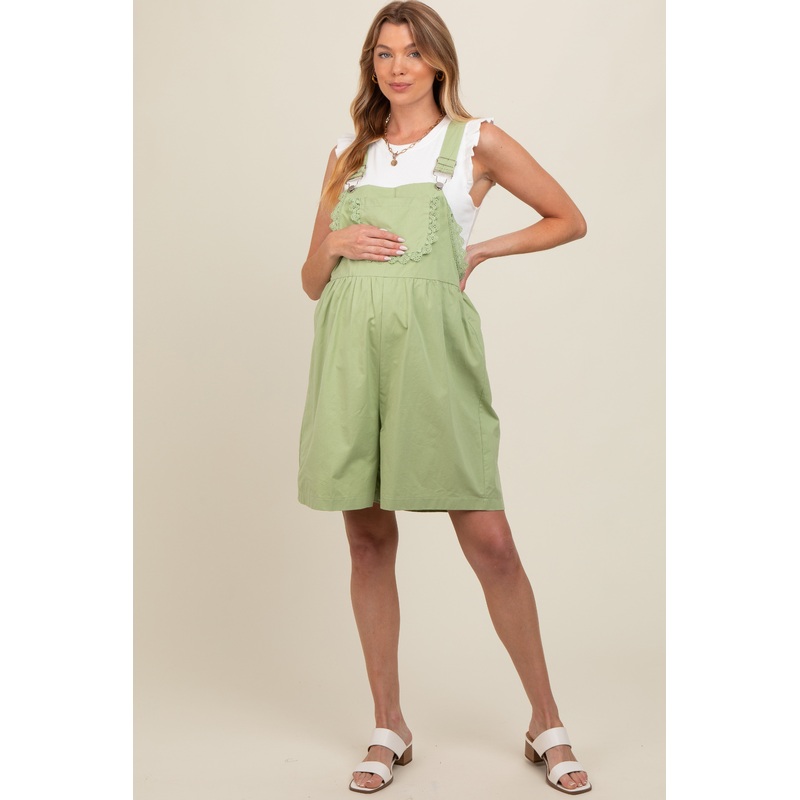 Mint Maternity Overalls